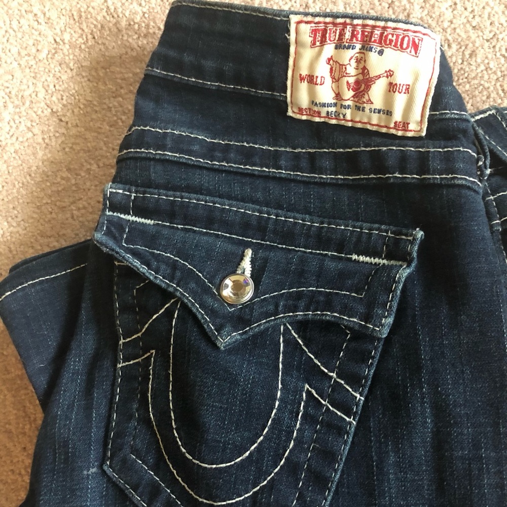True religion dark wash jeans
